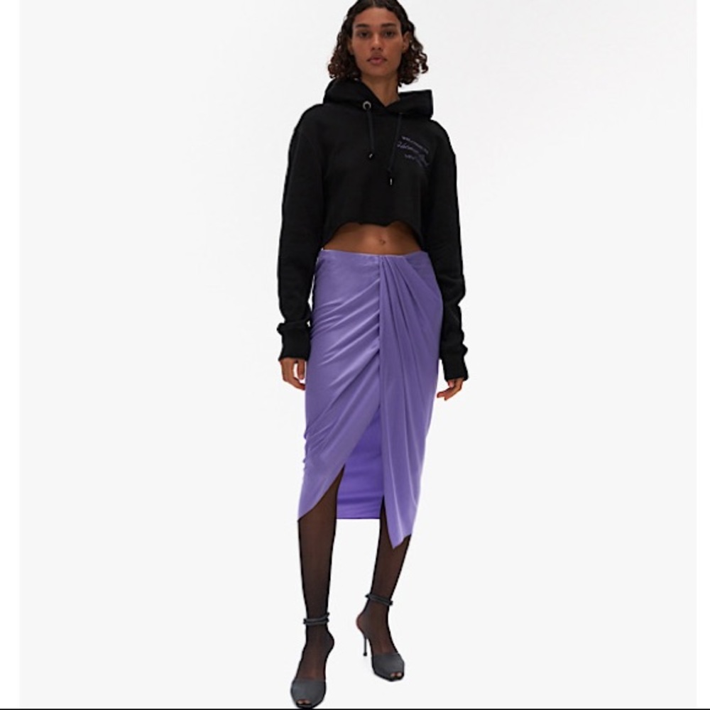 RUCHED SILK SKIRT Sold out!